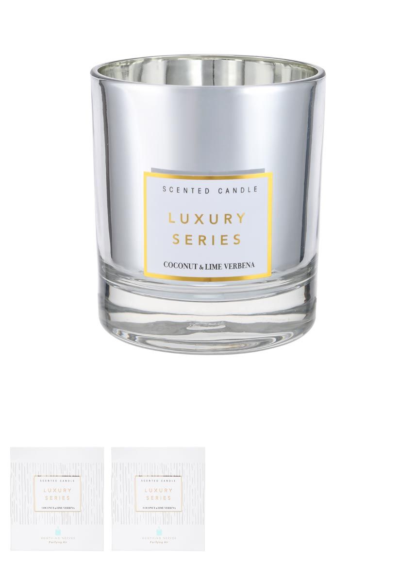 Luxury Series Scented Candle Coconut Lime Verbena(Silver) MINISO