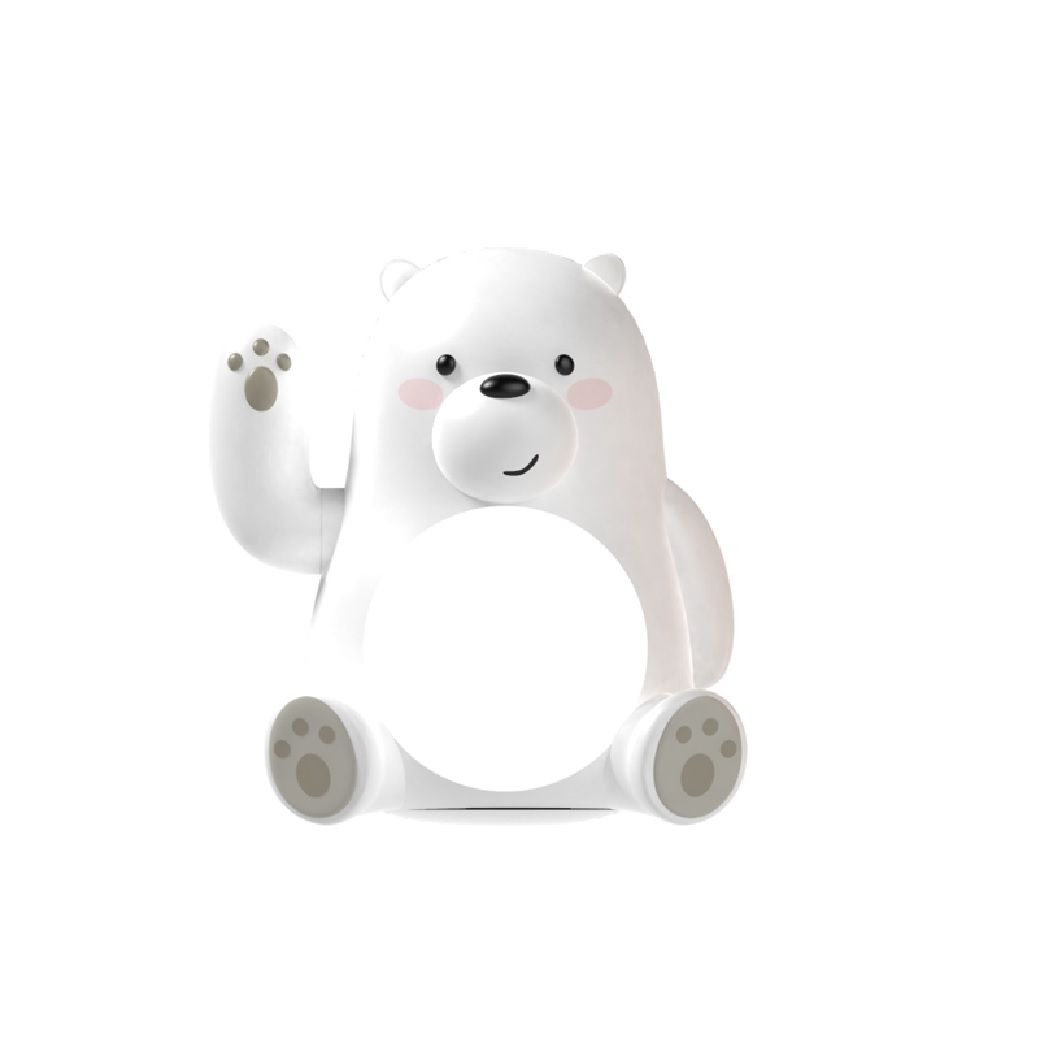 Cute Bear Night Light with Waving Arm Model: ALD-DB28 (white
