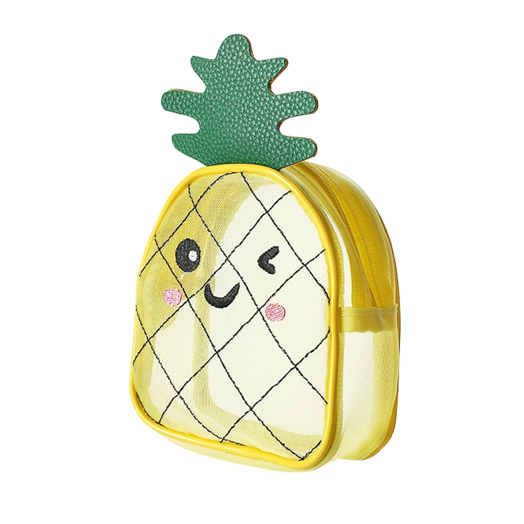 Pineapple Designed Cosmetic Bag Yellow Pineapple MINISO