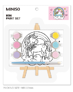 Mini Painting Kit 10×15cm(Unicorn) - MINISO