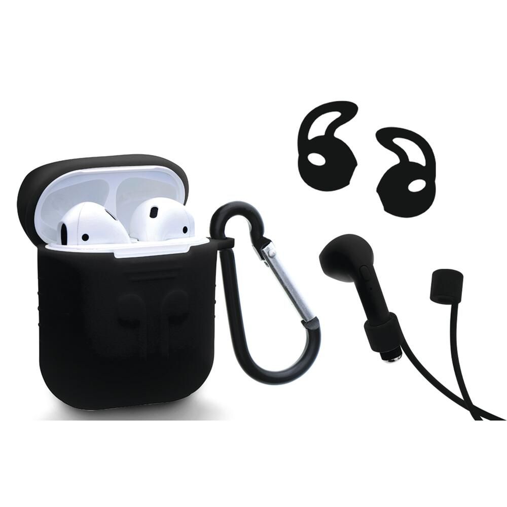 Protective Cover Airpods Accessories Kit (Black) MINISO