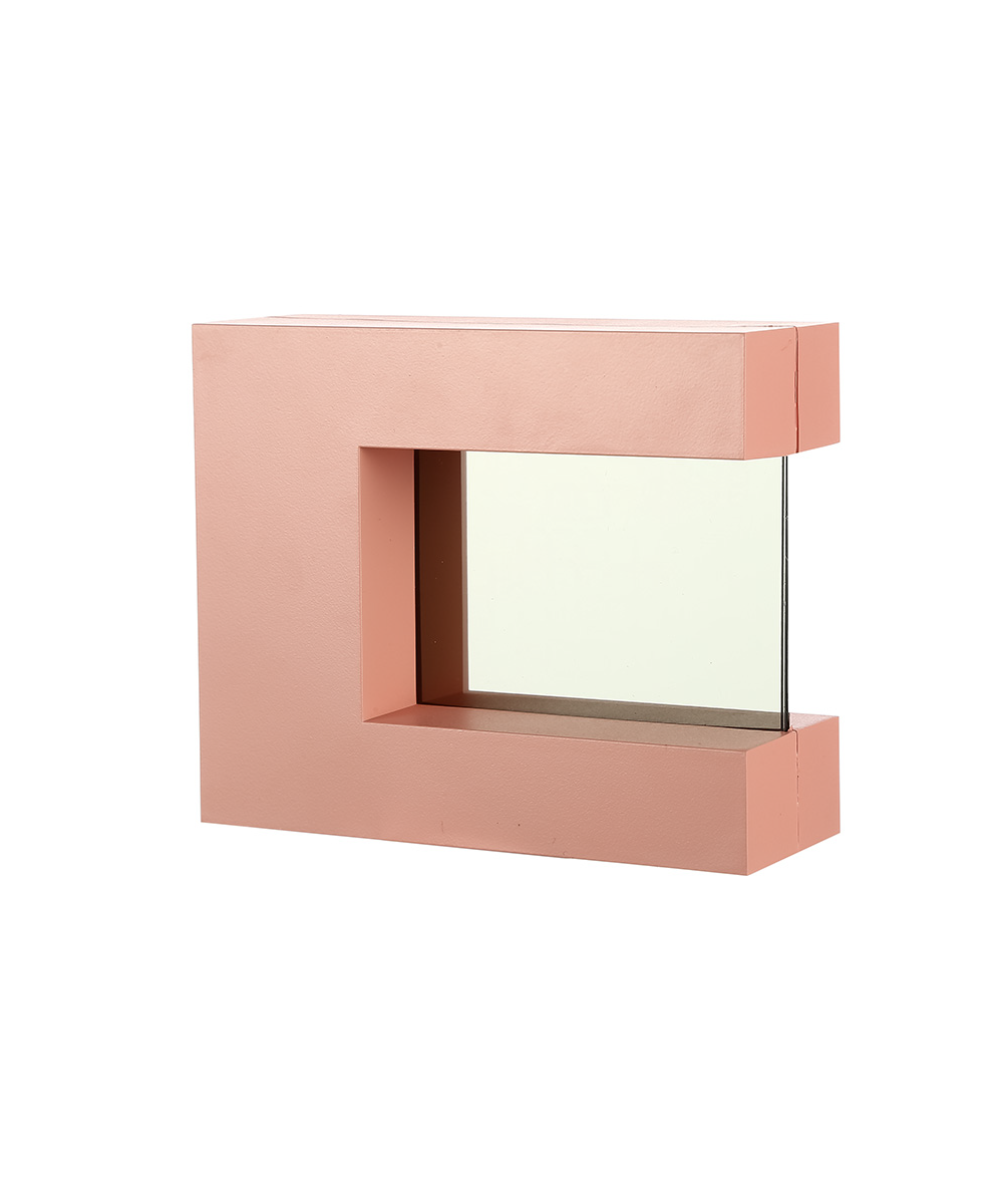 Mini So Clock Rotatable LCD Alarm Clock(Pink) - MINISO