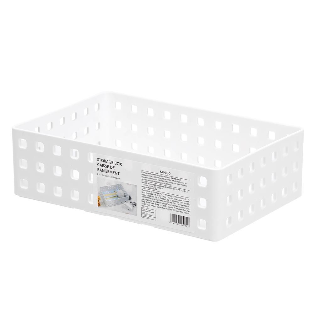 Stackable Storage Box (Wide) (Medium) - MINISO