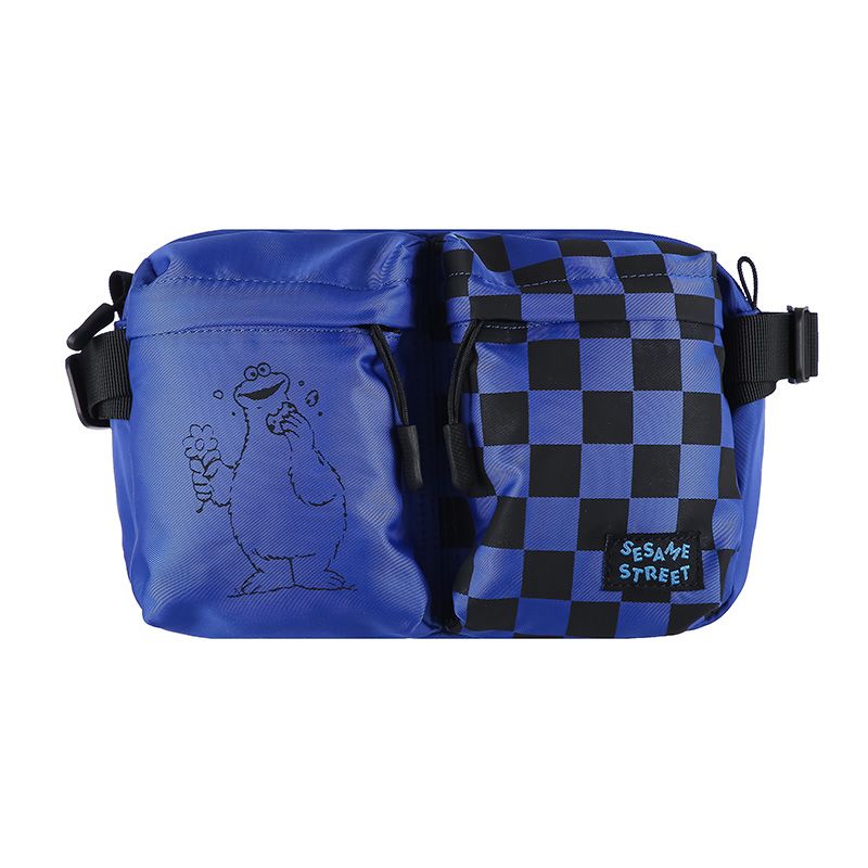 都 Sesame Street Men's Crossbody Bag(Blue) - MINISO