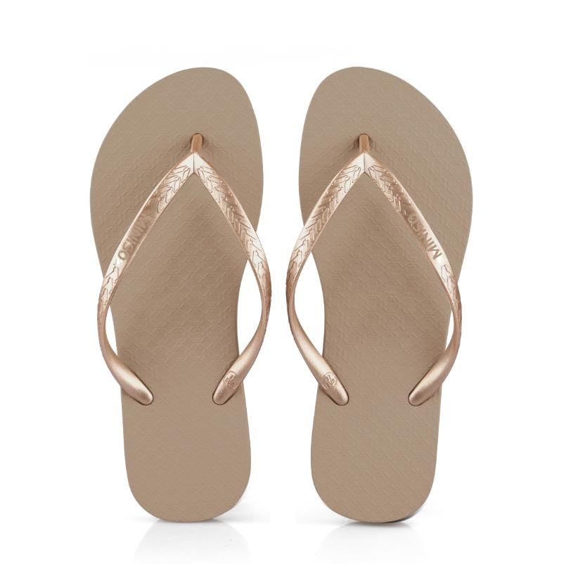Classic Series Women's Flip Flops (37-38)(Brown) - MINISO