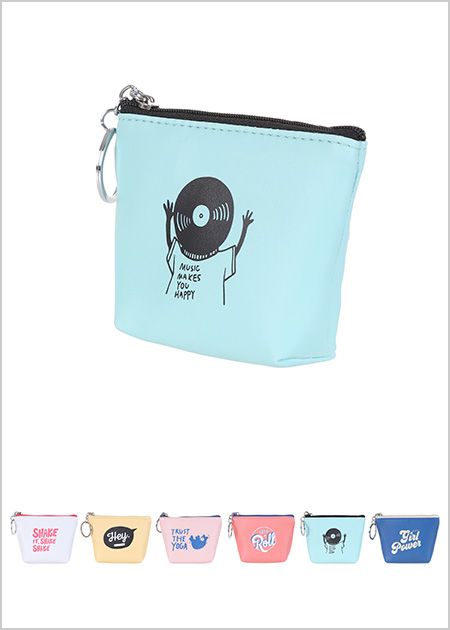 MINISO Polyvinylchloride And Polyester Coin Purse Bag Wallet for Women,  Random Color - Price History
