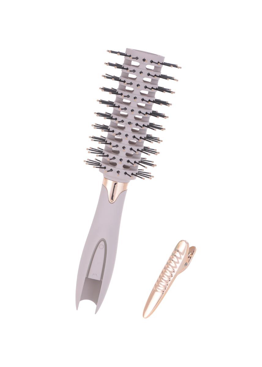 Round Hair Brush with Clip - MINISO Round Hair Brush with Clip - MINISO