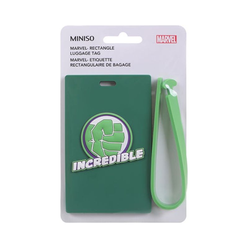 MARVEL Rectangle Luggage Tag,Green MINISO