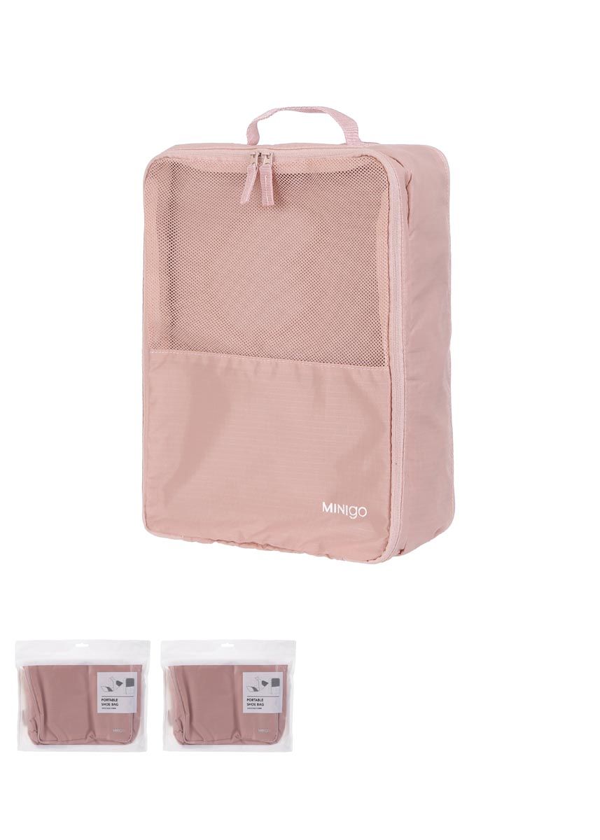 MINIGO Portable Shoe Bag Pink MINISO