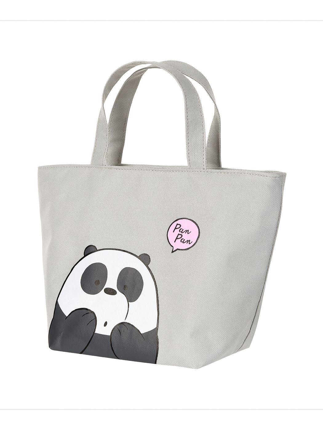 We Bare Bears Lunch Bag (Grey) - MINISO