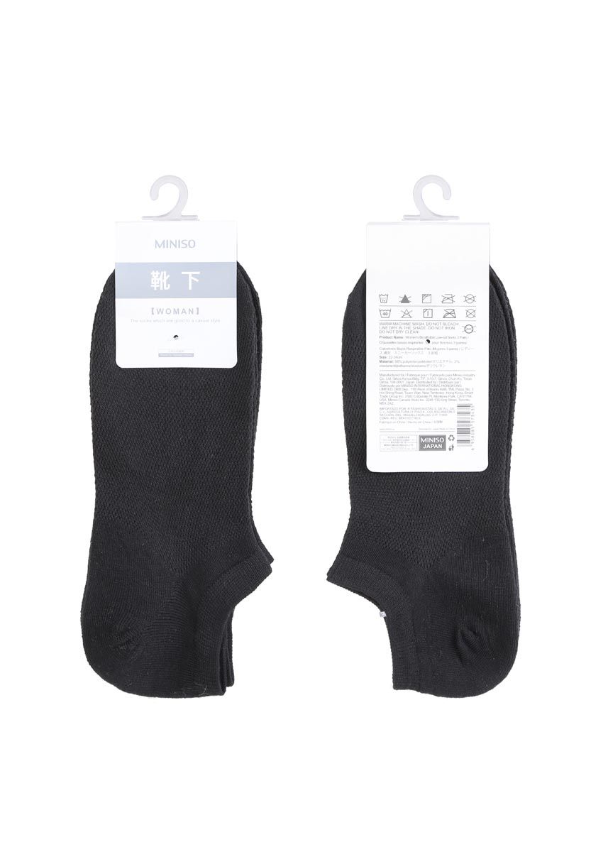 Women's Breathable Low-cut Socks 3 Pairs - MINISO