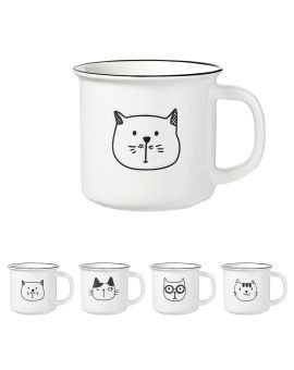 Cartoon cat mug (390ml)
