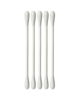 Premium Natural Cotton Swabs with Paper Sticks (Round Double Head, 420 pcs)