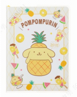 Sanrio Characters Collection 64K Colorful Sheets Book with EVA Cover - 96 Sheets(Pompompurin)
