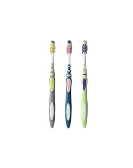 3D All-in-One Toothbrushes with Tongue Scraper (3 Count)