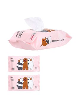 We Bare Bears Odorless Mild Wipes 80 Sheets