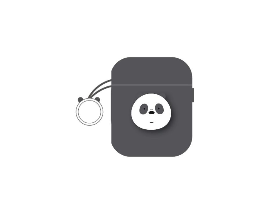 Защитный чехол для Airpods We Bare Bears Collection (Panda)