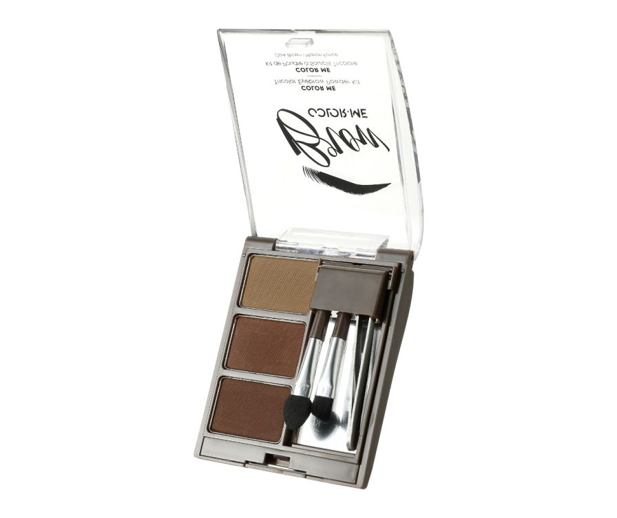 Color Me Tricolor Eyebrow Powder Kit(Dark Brown)