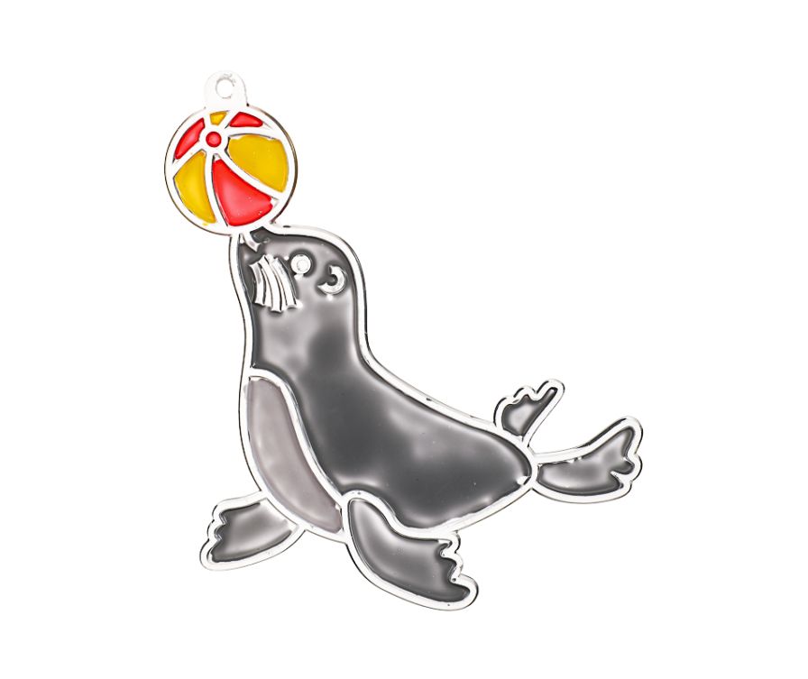 Animals Coloring Suncatcher (Sea Lion)