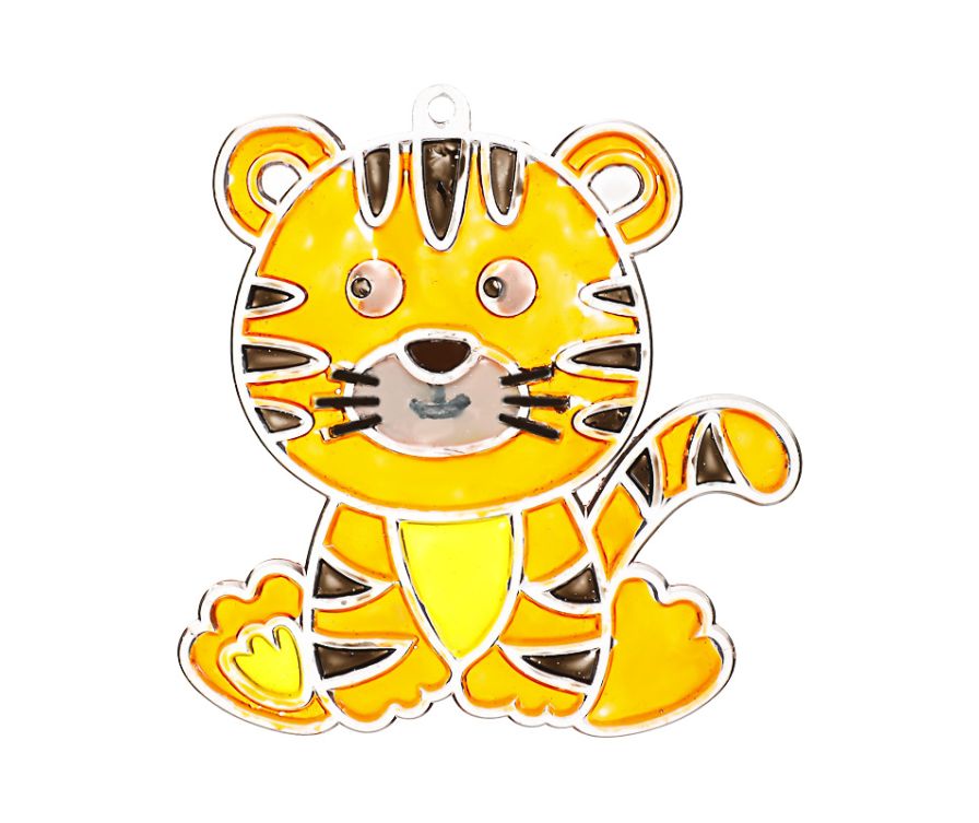 Animals Coloring Suncatcher (Tiger)