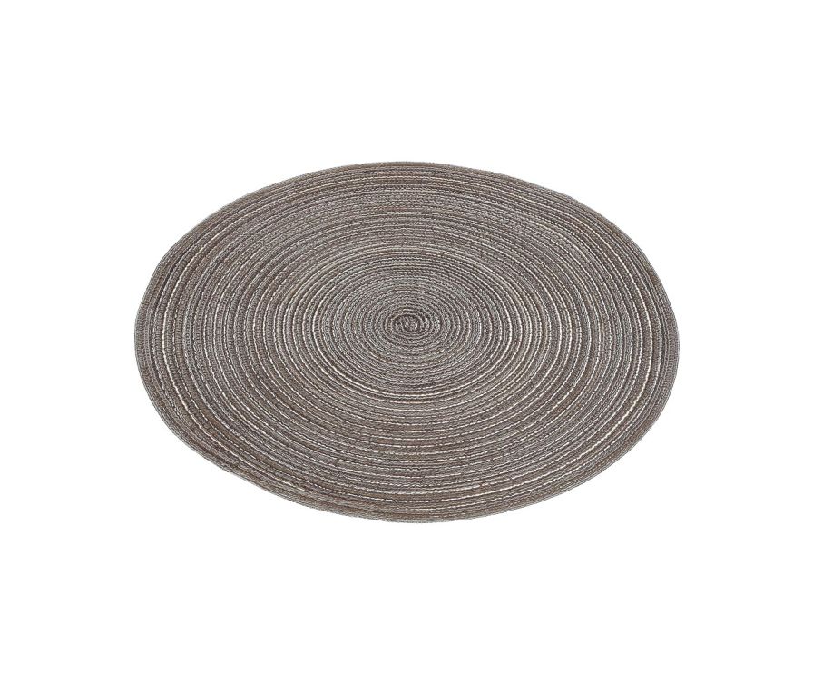 Round Braided Placemat(Khaki)