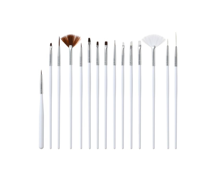 Flowers Series Nail Art Brush Set (15 pcs)