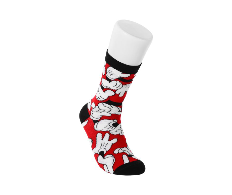 Mickey Mouse Collection 2.0 Fashion Crew Socks (Red, 21 cm)