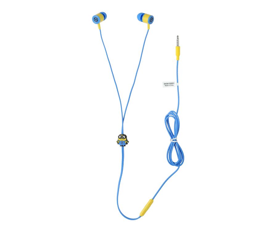 Minions Collection 3.5mm In-ear Earphones Model：F056(Blue)