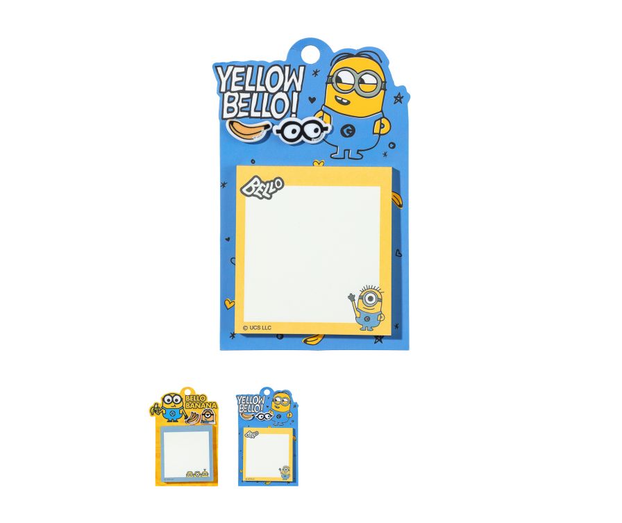 Minions Collection Memo Pad with Brooch (Assorted Designs)