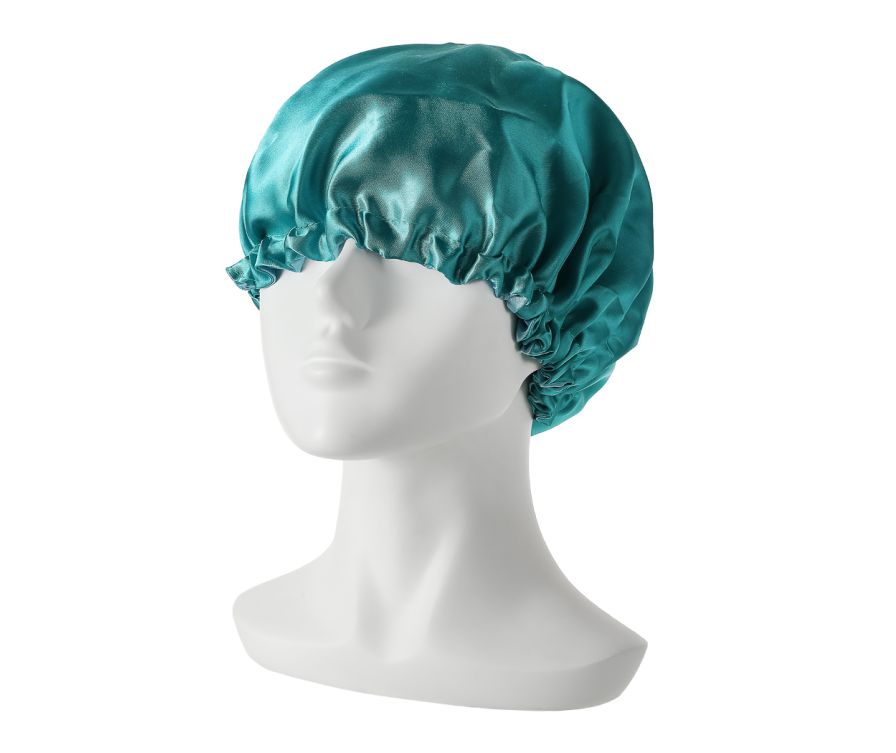 Contrast Color Silky Smooth Double Layer Bonnet (Green)