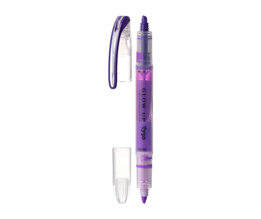 Double-Head Fluorescent Highlighter(Purple)