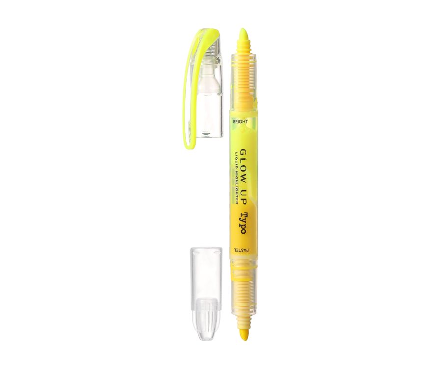 Double-Head Fluorescent Highlighter(Yellow)