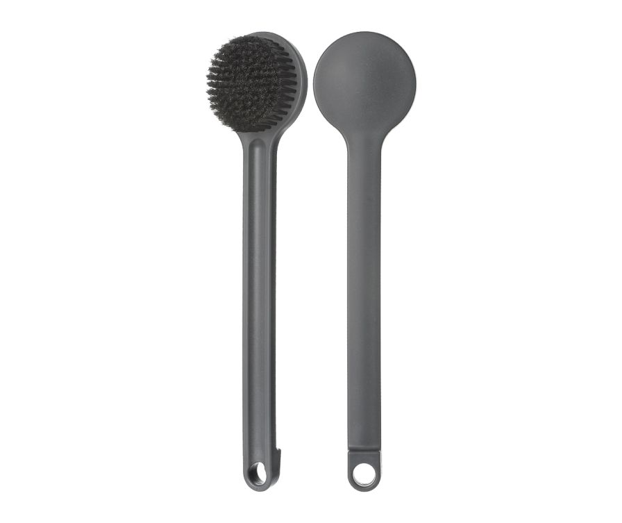 Bamboo Charcoal Bath Brush with Long Handle