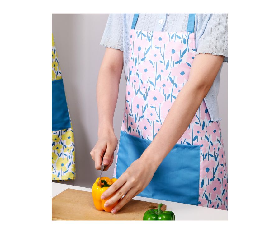 Flower Series Apron(Pink/Yellow)