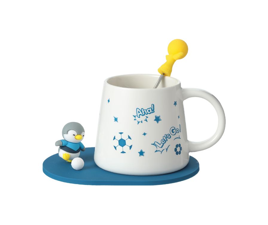 Mini Family Sports Ceramic Mug, 330mL (Penguin)