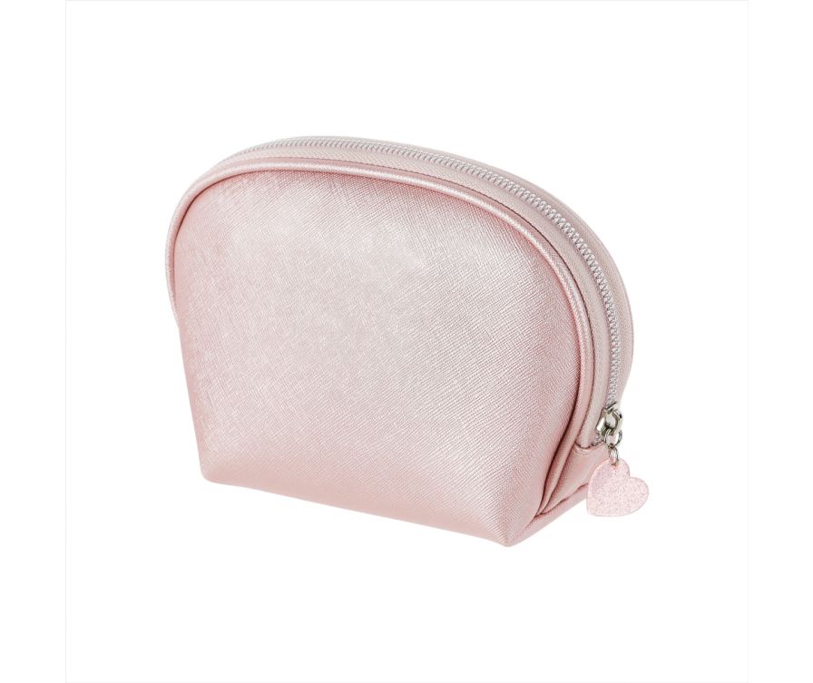 Seashell-shaped Pearlized Pink Cosmetic Bag(Pink)