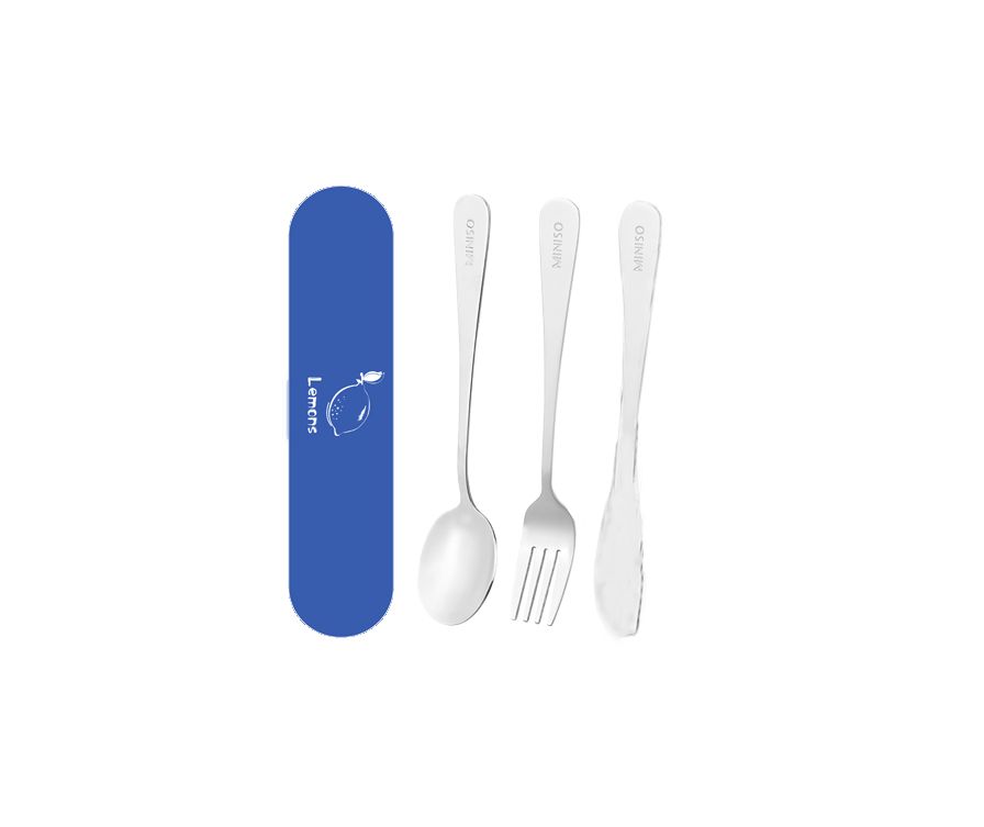 Fruit Series Cutlery Kit (4 Piece Kit)(Lemon)