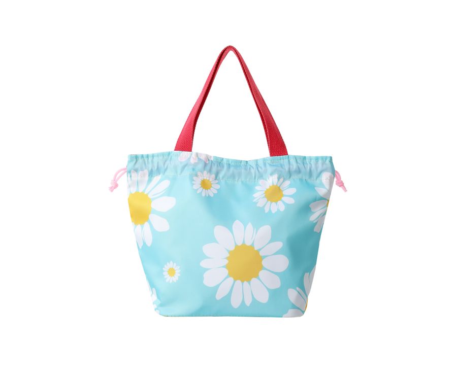 Sunrise Sunflowers Drawstring Lunch Bag(Blue)