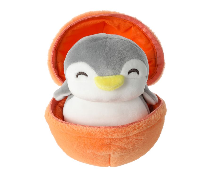 Fruit Series Penguin Plush Toy Surprise Ball(Orange)