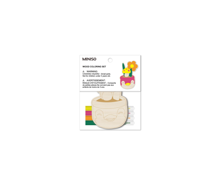 Wood Piece Painting Kit 7.8*12cm(Flowerpot)