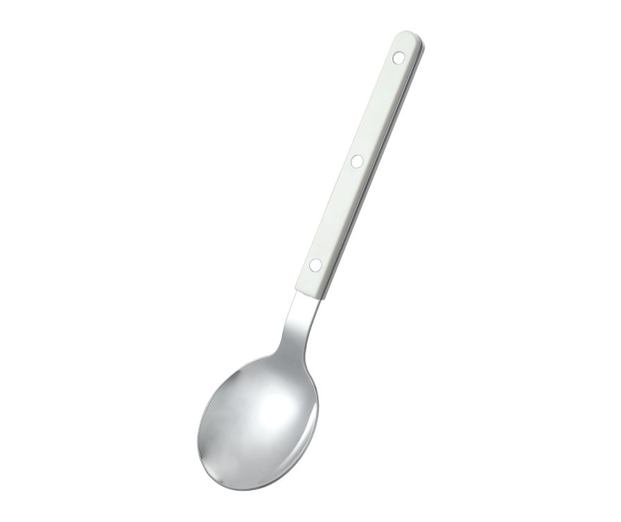 Retro Tavern Series Round Stainless Steel Spoon(Off White)