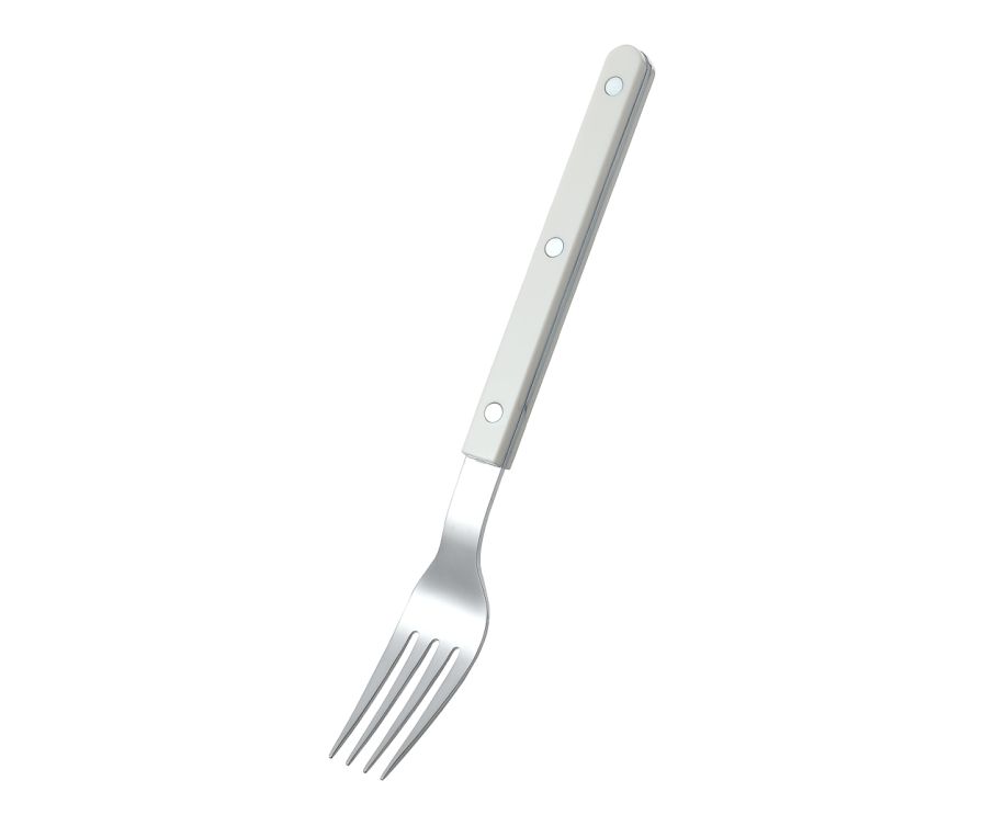 Retro Tavern Series Stainless Steel Fork, M(Off White)