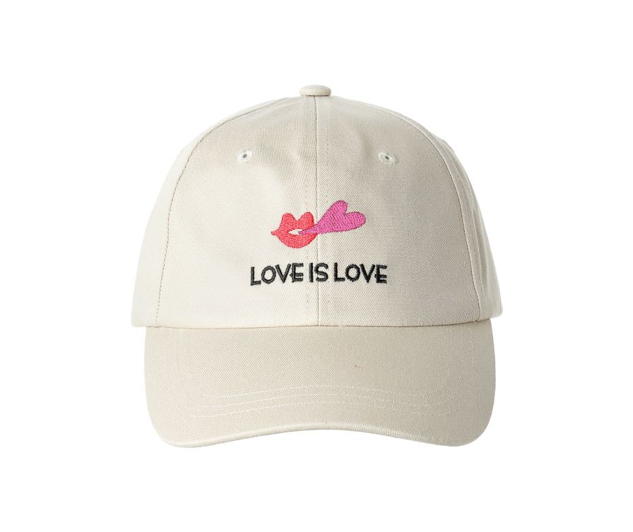 Love Series Embroidered Baseball Cap (Khaki)