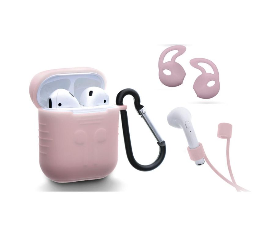 Protective Cover - Airpods Accessories Kit (Pink)