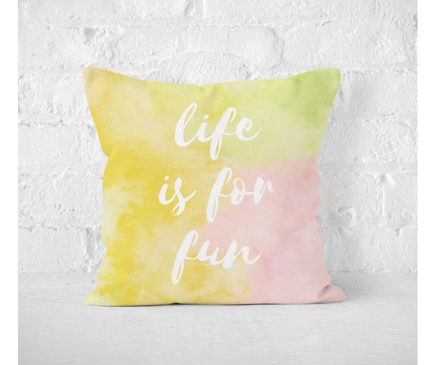 Color Explosion Double-face Printings Pillow(Yellow)