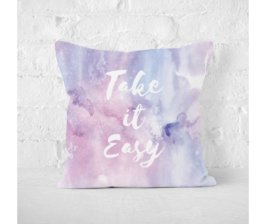 Color Explosion Double-face Printings Pillow(Pinkish Purple)