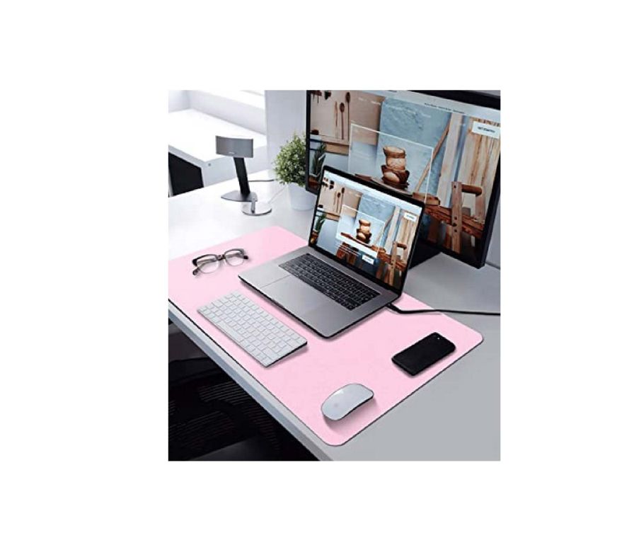 31 in. * 12 in. Large Solid Color Mouse Pad(Pink)