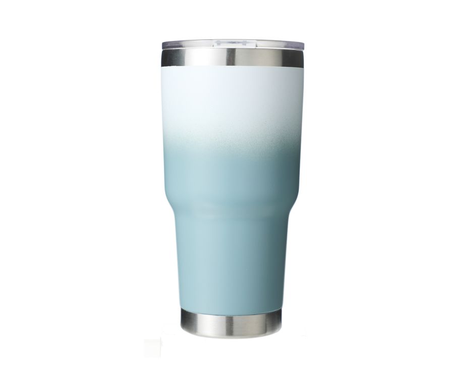 Gradient Color Steel Tumbler for Car - 900mL(Blue)