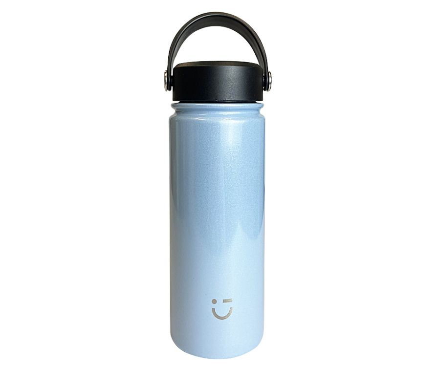 Portable Insulated Bottle with Handle - 538mL(Blue)