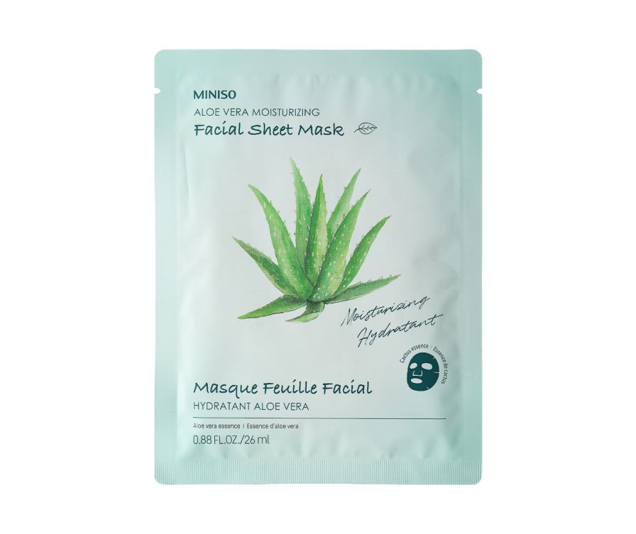 MINISO Aloe Vera Moisturizing Facial Sheet Mask